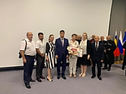 Награждение Председателя Полонии Дона Ирины Вележинской Награждение Председателя Полонии Дона Ирины Вележинской